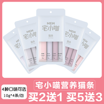 House meow cat strip Tuna Chicken Salmon Nutrition Pet cat snacks Liquid wet food kitten canned pudding