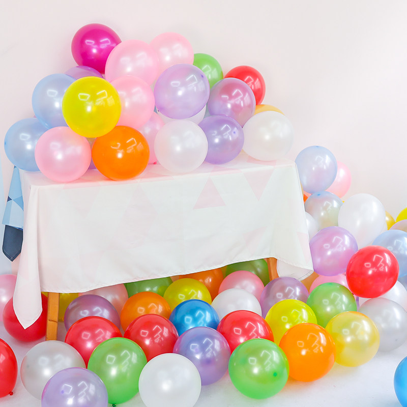 Thickened 12 inch pearlescent balloon baby children birthday decoration creative wedding scene decoration party decoration supplies