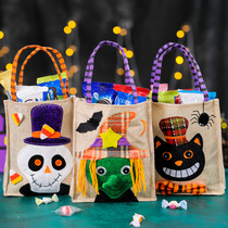 Halloween candy bags kindergarten childrens activities dress up products portable pumpkin bags for sugar bags small gift bags