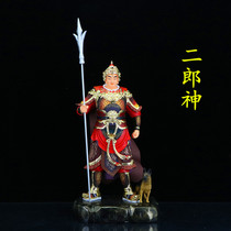 Erlang God Yang Jian statue resin Buddha statue dog Erlang Zhenjun statue Feng Shui ornaments