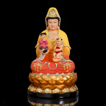 Songzi Guanyin praying Empress dragon and phoenix sub Guanyin sub-the Empress like resin Buddha feng shui ornaments