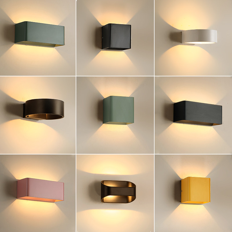 Nordic Living Room Wall Lamp Atmosphere Bedroom bed Headlights modern minimalist creative walkway Lamp personality Balcony Hallway minimalist