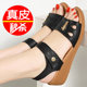 Tina Belle ເກີບຫນັງແທ້ຂອງ tendon ລຸ່ມ wedge sandals ຂອງແມ່ຍິງ summer ອ່ອນຕ່ໍາສຸດ 2024 ຄົນອັບເດດ: ໃຫມ່ versatile ເກີບແມ່ຂອງລຸ່ມແປ