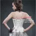 Cô dâu mảnh mai cơ thể tòa án corset áo bụng bụng thắt lưng vai dây đeo đồ lót đám cưới đồ thể thao thực vật hoa Corset