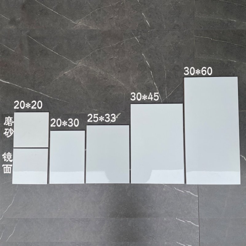Чистый белый ремонт под старину 15x15 20x30 25x33 30x45 30x60 глазурованная плитка, глянцевая плитка, кафельная плитка
