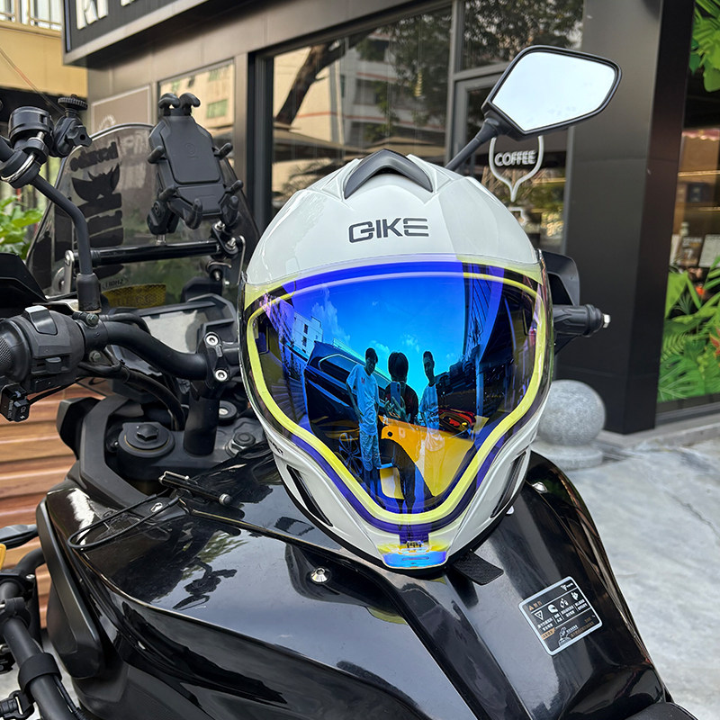 Четыре сезона универсальный противотуманный ретро мотоциклетный шлем мужской летний легкий дышащий Bluetooth полный шлем женский мотоциклетный шлем с призрачным лицом