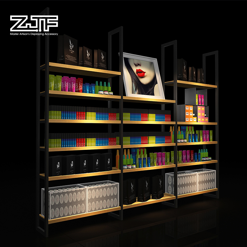 The Floor To Ceiling Display Cabinet On The Wall Shelf Of The Zjf