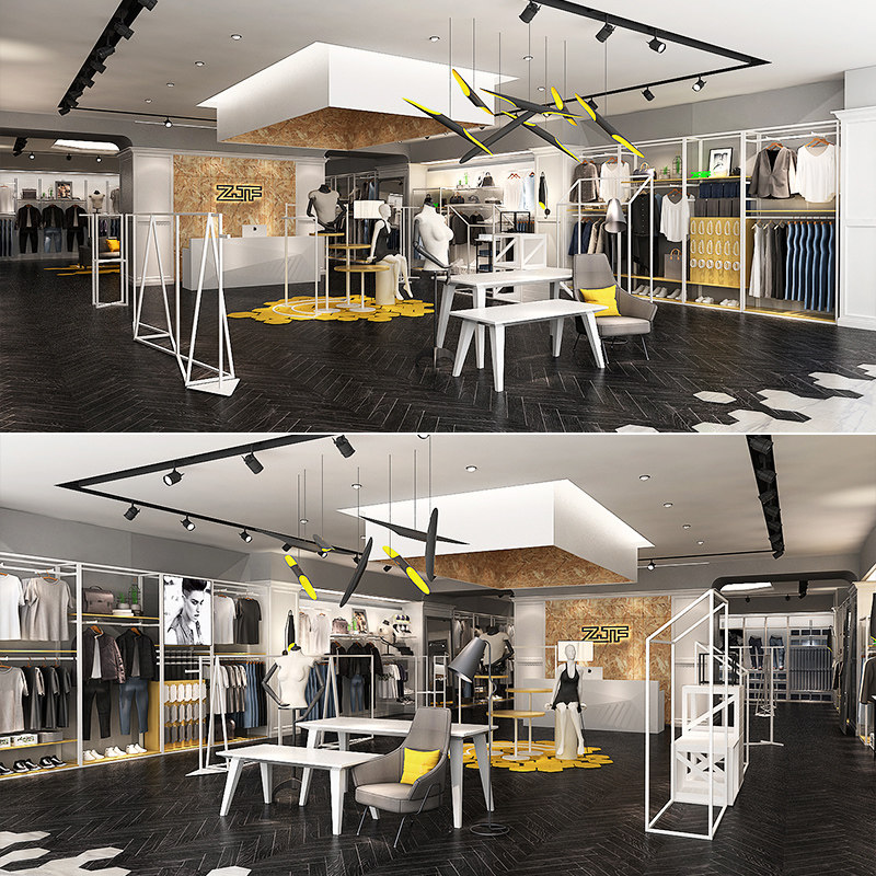 Zhong Jiangfang Zjf Clothing Store Display Stand Floor To Ceiling