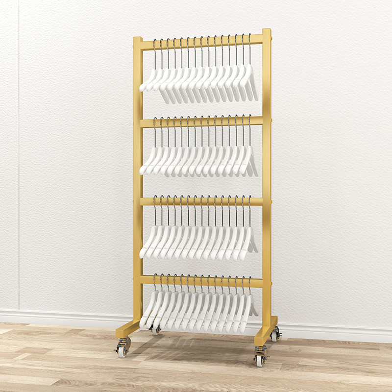 Clothes store rack storage rack artifact finishing rack girls clothes hanger hanging special trolley