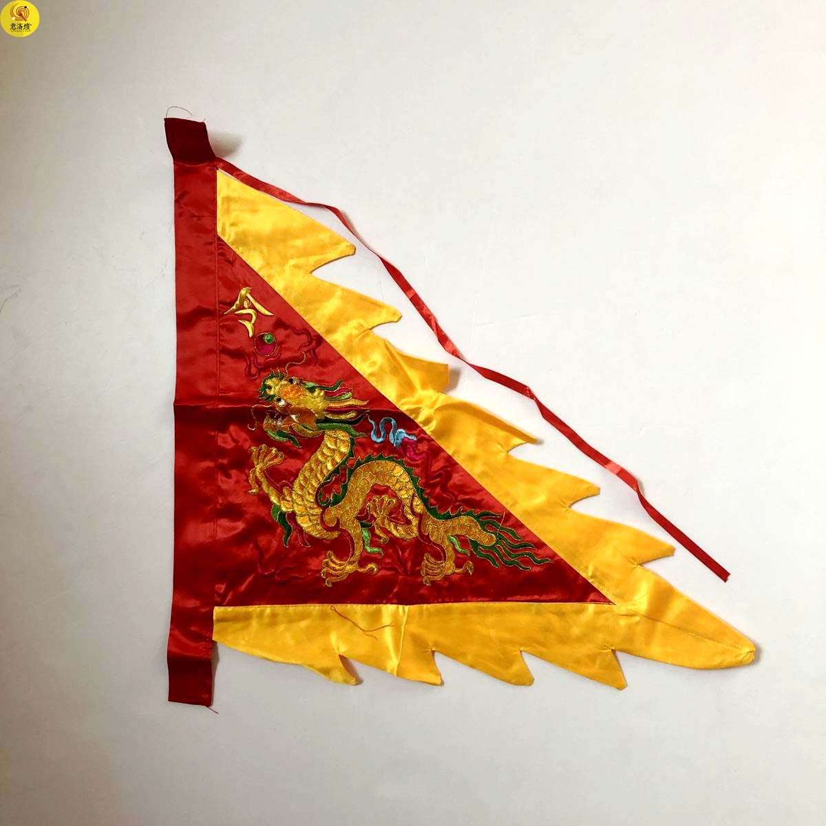 18 inch triangular order flag five-square-flag five-square-flag hand-flag hand-flag son silk embroidered small flag deity flag 45cm-Taobao