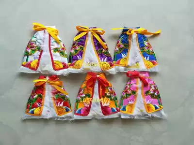 Guanyin Buddha statue Lotus cloak Buddha cloak God coat white embroidery Buddha Robe red, yellow and white Pink Blue Purple 16cm