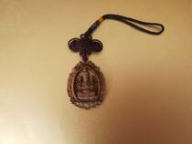 Sandalwood Pendant Thousand Hands Guanyin Panders Safe Woodcarving Buddha Statue Handlebars Car Pendant Car Pendant Hanging