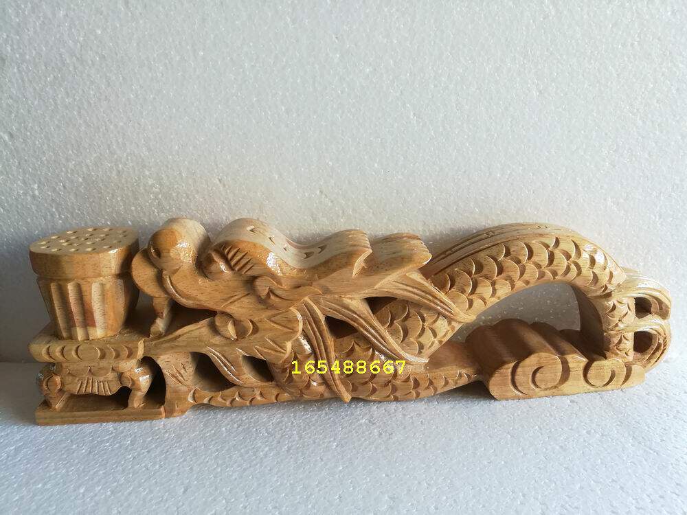 Folklore supplies Prop Hand Stove Hand Carved Tap Hand Stove Incense Stove Dragon Body Handle Fragrant Camphor Wood Hand Stove-Taobao