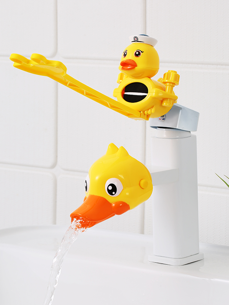 Faucet extender Children's hand washing artifact Baby cartoon silicone extended splash head extended water nozzle guide sink