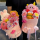 Kirby Doll Bouquet ສໍາລັບແຟນ, ເດັກ, ຄູສອນ doll, ຂອງຂວັນວັນເກີດກາຕູນ, ແຟນ, ວັນແມ່