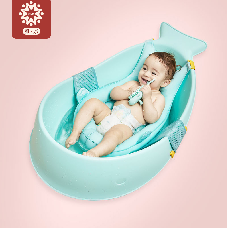 Hong Kong Yaqin baby bathtub Small newborn toddler child large bath can sit and lie non-slip toddler bathtub