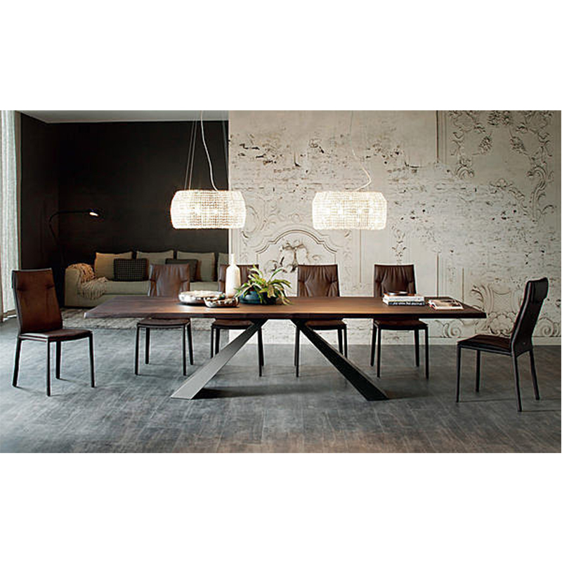 Designer Personality Desk Creative Minima American Countryside Iron Art Solid Wood Computer Desk Loft Desk Desk