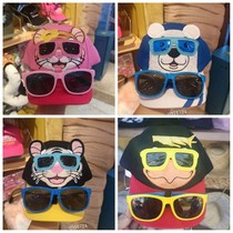 Zhuhai Changlong Ocean Kingdom Souvenir Paparazzi Hat Qi Qi Kaka Polar Bear Sunglasses Child Baseball Cap