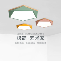 Nordic bedroom lights simple modern creative macarons led ceiling lights master bedroom lights living room study lamps