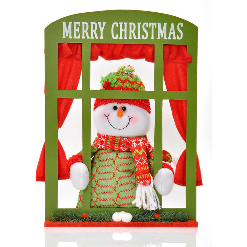 Christmas Decorations Windows Snowman Spring Festival Winter Shop Window Glass Glass Door Desktop New Year Decoration Sticker