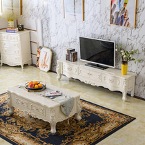 European TV cabinet tea table combination table modern simple living room household small family economical TV cabinet