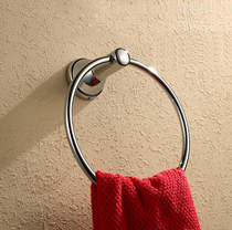 German high-end all-copper round towel ring bathroom toilet hanging towel ring toilet towel rack hardware pendant