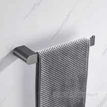 New German Solid Wire Drawing Gun Grey Towel Ring Toilet Towel Rack Wash Face Towel Rack 25cm