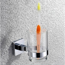 German high-end 304 stainless steel bathroom mouthwash cup single cup bathroom toothbrush cup holder set hardware pendant new