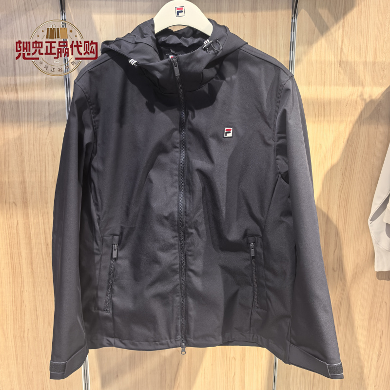 Fila Men's Clothing 2026 Winter New Loose Sports Casual Hooded Woven Jacket F11M648713