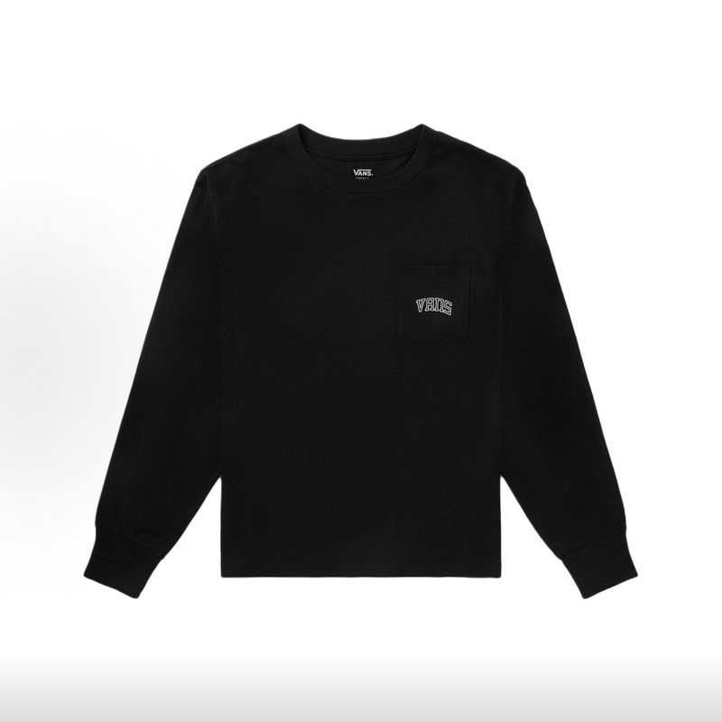 Vans Tee Ls Women's Casual, Comfortable, Soft, Versatile Long-Sleeved American-Style T-Shirt Vn0A5Asbblk Vans Tee Ls Women's Casual, Comfortable, Soft, Versatile Long-Sleeved American-Style T-Shirt Vn0A5Asbblk