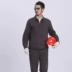 Cotton lưới điện quần yếm phù hợp với dịch vụ bảo hiểm lao động nam mùa thu và mùa đông tay dài cotton công nhân điện kỹ thuật quần áo Bộ đồ
