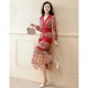 Spring Floral French Dress Women 2023 Early Spring New Women's Wear Ladies' Temperament Thin Skirt Cheongsam