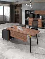 Simple modern boss desk Executive office desk and chair combination Light luxury President desk General manager big desk office furniture