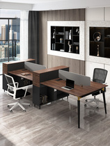 Staff desk Simple modern 4-person staff desk 6-person screen deck Single financial desk and chair combination