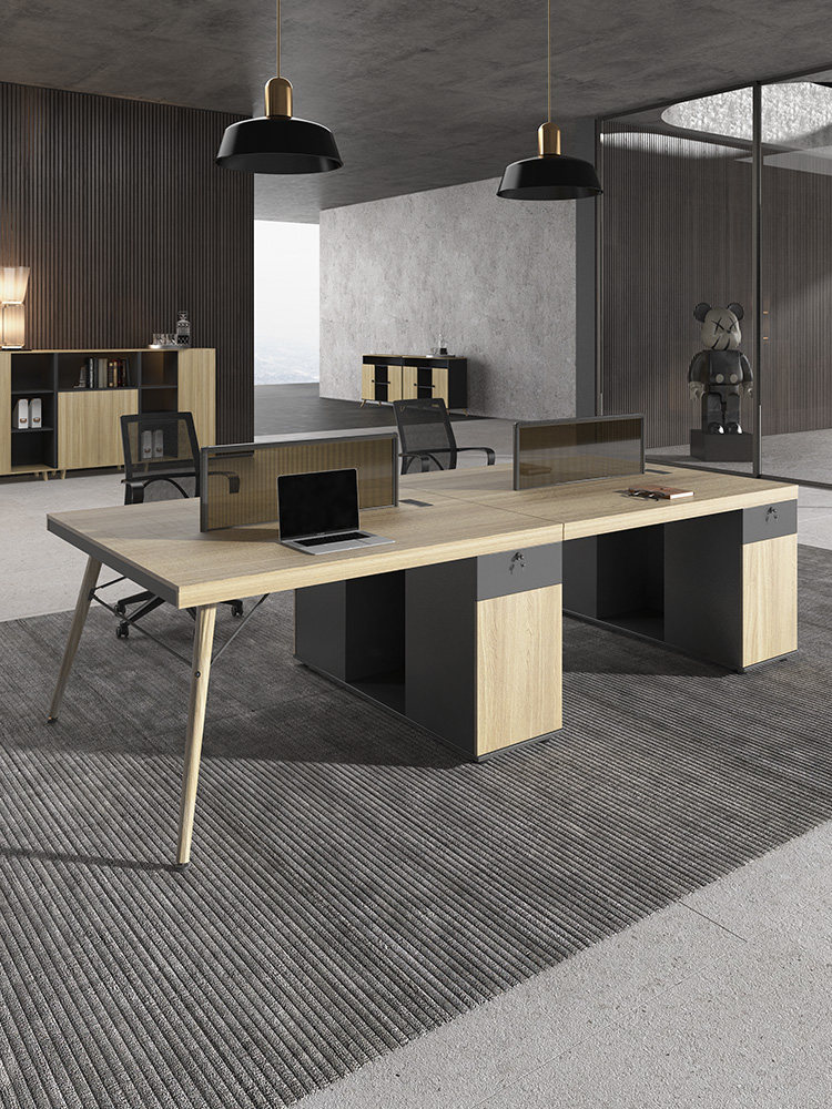Staff Desk subs 4-four-position minimalist modern office Creative staff station Chairs Combined Office Furniture
