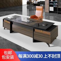 New Chinese Boss Table Presidents Desk Brief About Modern Atmosphere Grand Bandstand Office Desk and Desk Portfolio Single