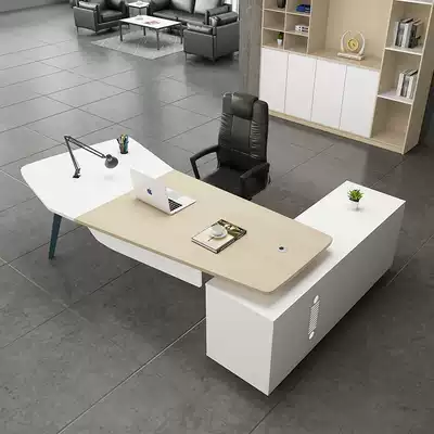New Chinese style boss desk Simple modern office single table and chair combination President table Manager table Large desk