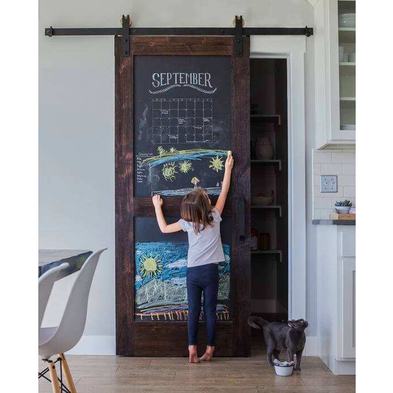 Barn door Magnetic blackboard door Solid wood door Hanging rail sliding door Solid wood paint door Bathroom indoor sliding door Sliding door