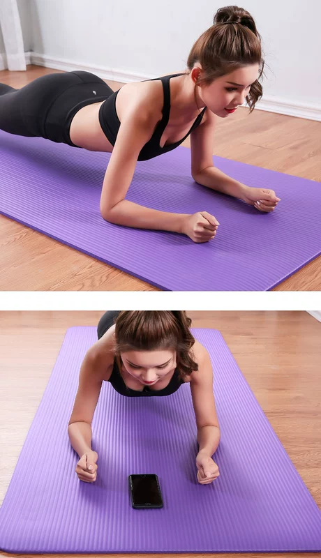 Thảm yoga dành cho người lớn kéo dài làm dày thảm yoga cho người mới bắt đầu thảm yoga cao su