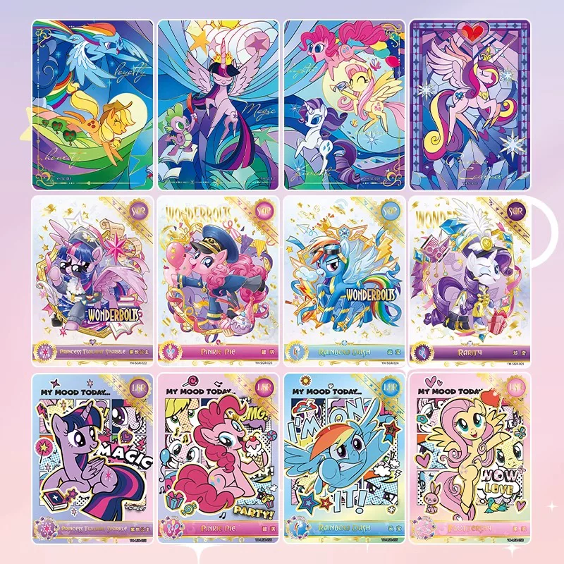 Настоящая карточная игра Eleventh Bullet Moon Pack 11 карты My Little Pony целый набор карт периферийная слепая коробка Yuan Ziyue