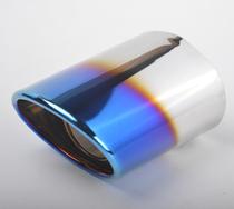 Off-road vehicle thickened grilled blue straight car tail pipe stainless steel exhaust pipe muffler muffler modification accessories