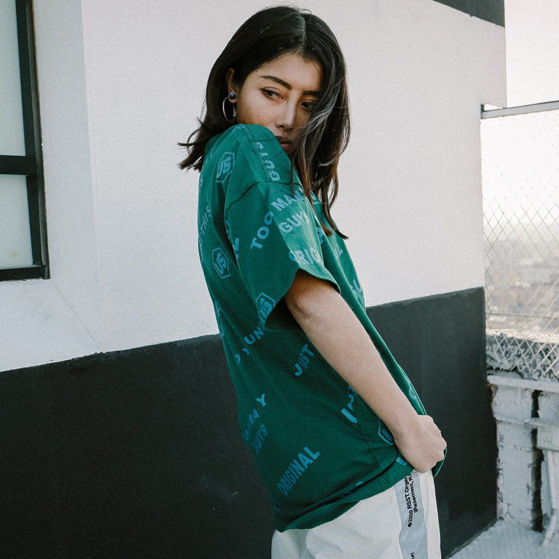 SEND MR UNUSUAL European and American tide brand short-sleeved couple personality printing hip-hop trend skateboard men's and women's T-shirts