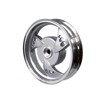 Pedal motorcycle steel ring rain drill Jade eagle Diamond red treasure Lingdi 10 inch front and rear drum 2 50-10 aluminum alloy