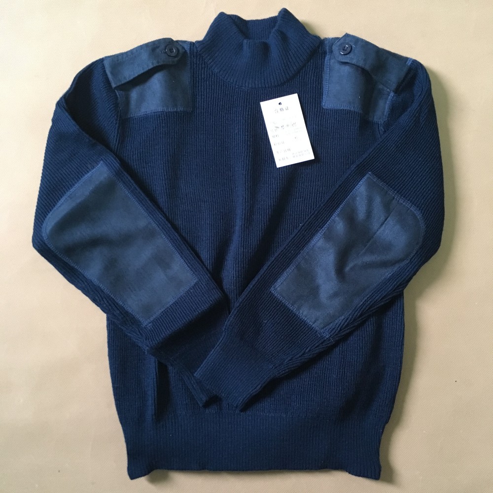 Female cadre round neck sweater empty blue set hair sweater thickened warm goat sweater sweater