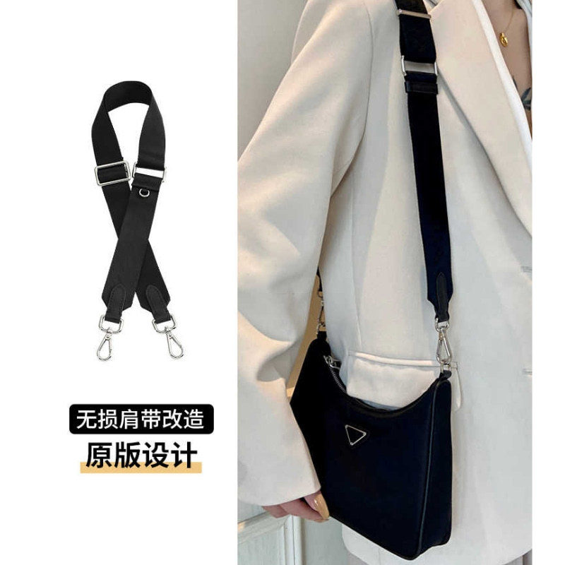 Cross-Border Exclusive Supply: Suitable for Prada Three-In-One Canvas Shoulder Strap Hobo Bag Crossbody Accessories Cross-Border Exclusive Supply: Suitable for Prada Three-In-One Canvas Shoulder Strap Hobo Bag Crossbody Accessories