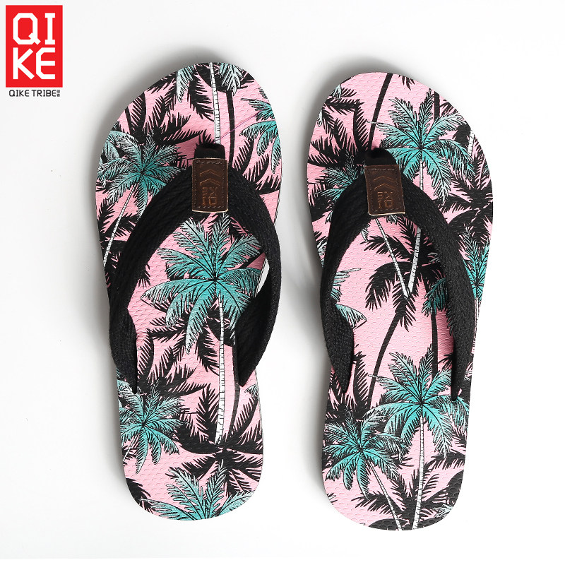Tide brand flip-flops men's flip flops beach shoes large size non-slip young fashion couple sandals summer outdoor