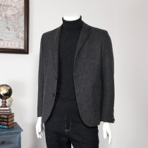 Mattila wool suit mens top Korean slim youth suit Business casual gray autumn and winter jacket