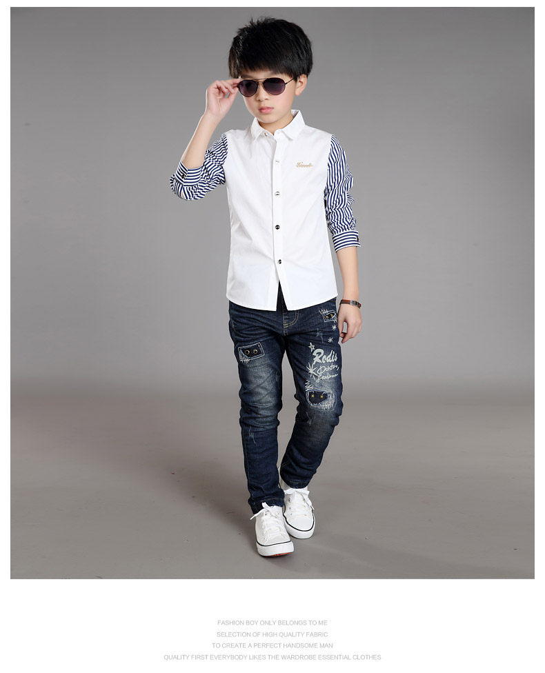 Chemise garcon à manche longue - Ref 2073228 Image 74