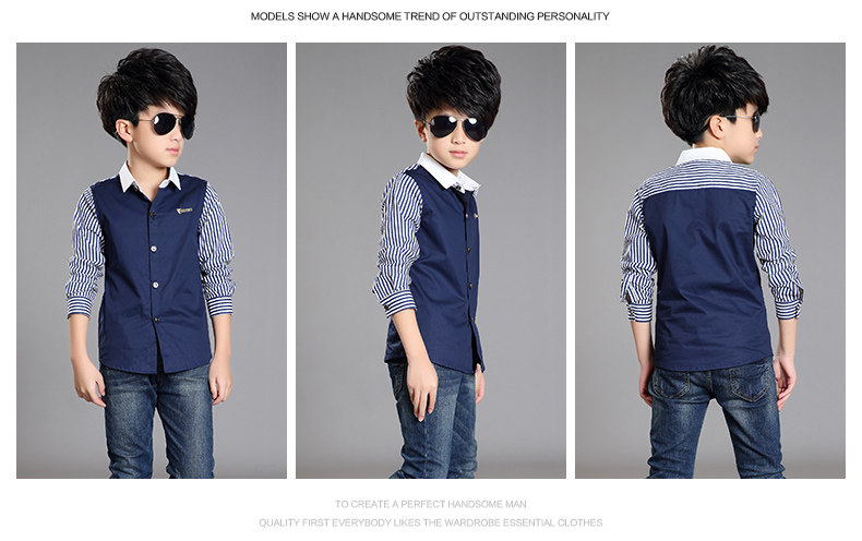 Chemise garcon à manche longue - Ref 2073228 Image 70