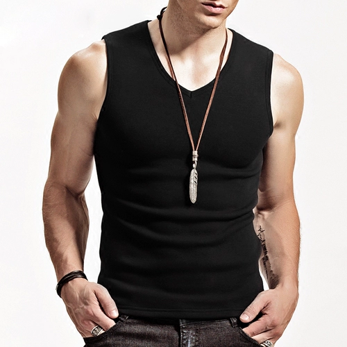 Мужской удерживающий тепло утепленный хлопковый зимний спортивный трендовый жилет, V-образный вырез, облегающий крой, в обтяжку